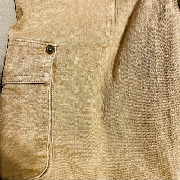 MUDD JEANS Cargo Carpenter Khaki Pants Stretch - Picture 4 of 9